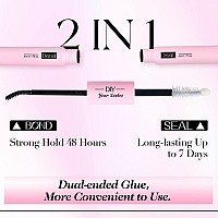 Alice Lash Bond And Seal Cluster Lashes Glue For Diy Eyelash Extensions Individual Lash Glue Super Strong Hold Nolatex Waterp