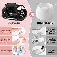 Supwee Solid Builder Gel For Nail 3D Nail Art Gel Nonsticky Hand 3D Sculpture Nail Gel Clear Hard Gel For Nail Extension Carvin