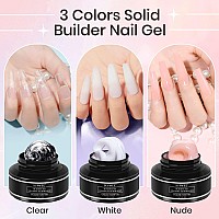 Supwee Solid Builder Gel For Nail 3D Nail Art Gel Nonsticky Hand 3D Sculpture Nail Gel Clear Hard Gel For Nail Extension Carvin