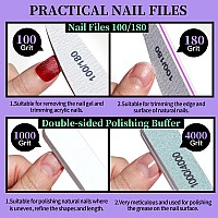 Fandamei Manicure And Pedicure Tools Kit Nail Files 100180 Nail Buffer Block Nail Cuticle Nippers Cuticle Pusher Cuticle P