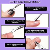 Fandamei Manicure And Pedicure Tools Kit Nail Files 100180 Nail Buffer Block Nail Cuticle Nippers Cuticle Pusher Cuticle P