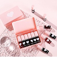 Sulily 6 Colors Lip Tint Stain Set,Plumping Mini Velvet Lip Tint,Hydrating Moisturizing Lip Cheeks And Eyes,Waterproof&Long Lasting,Natural Glossy Korean Lip Tint Stain Non-Sticky,Shimmery All Day