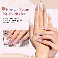 Mizhse Shimmer Glitter Gel Nail Polish 7Ml Milky Iridescent Jelly Nude Pink Beige Brown Gel Polish Sparkle Translucent Manicure