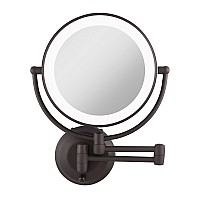 Zadro 11 Led Wall Mounted Makeup Mirror 10X1X Shaving Mirror Cordless Or Battery Operated Vanity Mirrors For Wall Large 10X