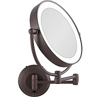 Zadro 11 Led Wall Mounted Makeup Mirror 10X1X Shaving Mirror Cordless Or Battery Operated Vanity Mirrors For Wall Large 10X