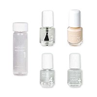 Dazzle Dry Mini Kit 4 Step System French Vanilla A Full Coverage Vanilla Cream 5 Piece Kit 5 Manicures