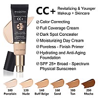 Phoera Foundationphoera Cc Cream Color Correcting Anti Aging Hydrating Serum Spf 25Phoera Primerphoera Makeupkabuki Makeu