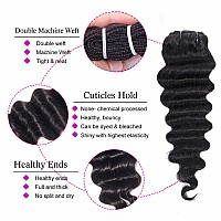 Loose Deep Wave Bundles Human Hair Bundles 12A Loose Deep Curly Bundles Human Hair Wet And Wavy Bundles Brazilian Virgin Loose D