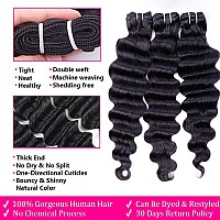 Loose Deep Wave Bundles Human Hair 3 Bundles Brazilian Virgin Hair Bundles Loose Deep Curly Human Hair Bundles 100 Real Unproce