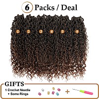 Forevery Faux Locs Crochet Hair 12 Inch Goddess Locs Crochet Hair 6Packs Prelooped Crochet Hair For Black Women Locs Crochet Hai