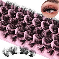 wiwoseo Cluster Lashes Extension Strip Eyelashes Full of Volume Lashes that Look like Extension Eyelashes Fluffy Mink Lashes 20MM Pesta