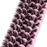 wiwoseo Cluster Lashes Extension Strip Eyelashes Full of Volume Lashes that Look like Extension Eyelashes Fluffy Mink Lashes 20MM Pesta