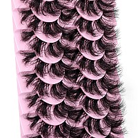 wiwoseo Cluster Lashes Extension Strip Eyelashes Full of Volume Lashes that Look like Extension Eyelashes Fluffy Mink Lashes 20MM Pesta