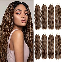 Long Passion Twist Crochet Hair For Black Women 18 Inch Passion Twist Hair 8 Pack Water Wave Crochet Hair For Butterfly Locs Cur