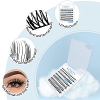 Lash Clusters 84 Pcs Cluster Lashes Eyelash Clusters Diy Cluster Eyelash Extensions Individual Lashes Thin Band Softmonsoond