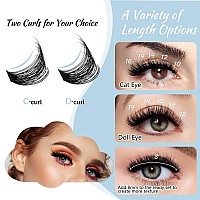 Lash Clusters 84 Pcs Cluster Lashes Eyelash Clusters Diy Cluster Eyelash Extensions Individual Lashes Thin Band Softplateaud