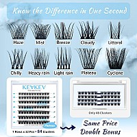 Lash Clusters 84 Pcs Cluster Lashes Eyelash Clusters Diy Cluster Eyelash Extensions Individual Lashes Thin Band Softplateaud