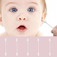 Baby Cotton Swab For Babies Kids Biodegradable Gentle Children Safety Cotton Buds2 Packs Of 108 216Pcs