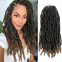 Paraglame Faux Locs Crochet Hair 14 Inch 8 Packs Soft Locs Prelooped Crochet Hair New Soft Faux Locs Curly Hair Extension God