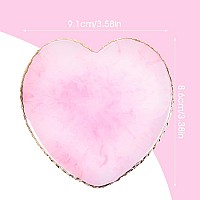 Resin Nail Art Palette Nail Mixing Palette Polish Color Mixing Plate Golden Edge Nail Holder Display Board Heart Shape Cosmetic