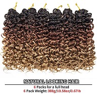 Gogo Curl Crochet Hair For Women Water Wave Curly Crochet Hair Wavy Human Hair Deep Wave Beach Curl Crochet Synthetic Hair Exten