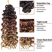 Gogo Curl Crochet Hair For Women Water Wave Curly Crochet Hair Wavy Human Hair Deep Wave Beach Curl Crochet Synthetic Hair Exten