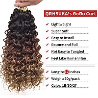 Gogo Curl Crochet Hair For Women Water Wave Curly Crochet Hair Wavy Human Hair Deep Wave Beach Curl Crochet Synthetic Hair Exten