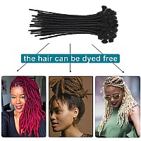 8 Inch 100 Strands Loc Extensions Human Hair 100 Handmade Permanent Dreadlock Extensions For Women Men Can Be Curled And Bleach