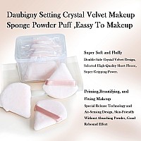 Powder Puff Daubigny 6 Pcs Makeup Puff Face Soft Triangle Powder Puffs For Loose Powder Mineral Powder Body Powder Velour Cosmet