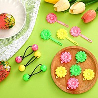 72 Pcs Hair Accessories Set Selfhinge Barrettes Balls Bows Flowers And Plastic Clips For Girls Baby And Toddler In Yell