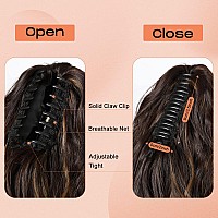 Seikea 18 Highlight Ponytail Extension Pt002 Tia Claw Long Multi Layered Fluffy Thick Wavy Jaw Clip In Fake Pony Tails Fake Ha