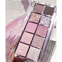 Go Ho 10 Colors Eyeshadow Palette,Matte&Glitter Eyeshadow Makeup,High Pigmented Shades,Naturing-Looking, High Pigment Waterproof Cool Eye Eyeshadow Palette,14 Midsummer Dream