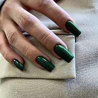 Dark Green Press On Nails Medium Long Square Xcreando Medium Coffin Nails Acrylic Nails Press Ons Glue On Nails Medium Length S