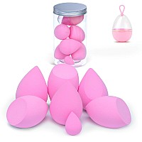 7Pcs Makeup Sponge And 1 Bottle And 1 Sponge Holder Beauty Sponge Blender Set For Blending Foundation Cream And Powder Light