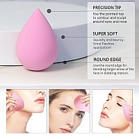 7Pcs Makeup Sponge And 1 Bottle And 1 Sponge Holder Beauty Sponge Blender Set For Blending Foundation Cream And Powder Light