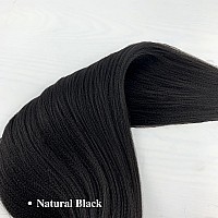 Gozill 30Inch Braiding Hair Pre Stretched Black Kanekalon Prestretched Braiding Hair Ez Braid Colored Braiding Hair Extension 30