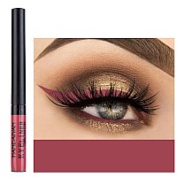 DekRion Liquid Eyeliner, Matte Colored Eyeliners, Rust-Red Eyeliner, White Black Red Brown Green Purple Waterproof High-pigmented Colorful Eyeliners Eye Makeup (04#Rust-Red)