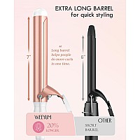 Weeyum 1 14 Inch Curling Iron Large Barrel Curling Wand For Hair Ceramic Tourmaline Hair Curling Iron Double Voltage100240V