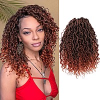 Forevery Faux Locs Crochet Hair 12 Inch Goddess Locs Crochet Hair 6 Packs Prelooped Crochet Hair For Black Women Ginger Crochet