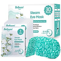 Behoomi 30Packs Steam Eye Mask Heated Eye Mask Warm Compress For Eyes Self Heating Disposable Eye Masks Sleep Mask For Home