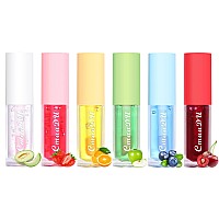 Kimieye 6Pcs Color Changing Lip Gloss Set Long Lasting Moisturizing Lip Tint Waterproof Lip Balm Hydrating Lip Oil For Natura