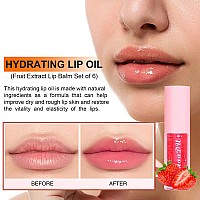 Kimieye 6Pcs Color Changing Lip Gloss Set Long Lasting Moisturizing Lip Tint Waterproof Lip Balm Hydrating Lip Oil For Natura