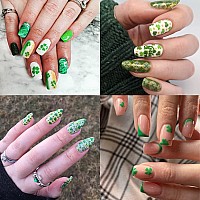 St Patricks Day Nail Stamping Plates Shamrock Nail Stamping Plate Lucky Clover Nail Art Stamping Template 17Th Of March Manicure