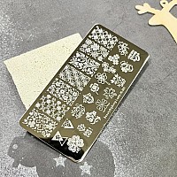 St Patricks Day Nail Stamping Plates Shamrock Nail Stamping Plate Lucky Clover Nail Art Stamping Template 17Th Of March Manicure