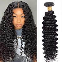 Brazilian Deep Wave Bundles Human Hair 1 Bundles 12A Water Wave Bundles 100 Unprocessed Virgin Human Hair Wet And Wavy Bundles