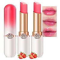 Bingbrush 2 Pcs Strawberry Color Changing Lipstick Queenph Mood Long Lasting Labiales Lip Gloss Lip Balm Tinted Magic Lip Stain