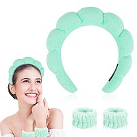 Sponge Spa Headband For Washing Face 1 Pack Makeup Headbands For Women Girls Wash Spa Yoga Sports Shower Head Band Terry Towel