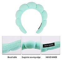 Sponge Spa Headband For Washing Face 1 Pack Makeup Headbands For Women Girls Wash Spa Yoga Sports Shower Head Band Terry Towel