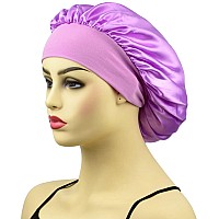 Satin Bonnet Hair Bonnet Silk Bonnet for Sleeping Curly Hair Satin Sleep Caps for Women Large Satin Bonnet Night Sleep Caps