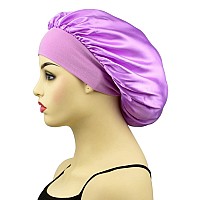 Satin Bonnet Hair Bonnet Silk Bonnet for Sleeping Curly Hair Satin Sleep Caps for Women Large Satin Bonnet Night Sleep Caps